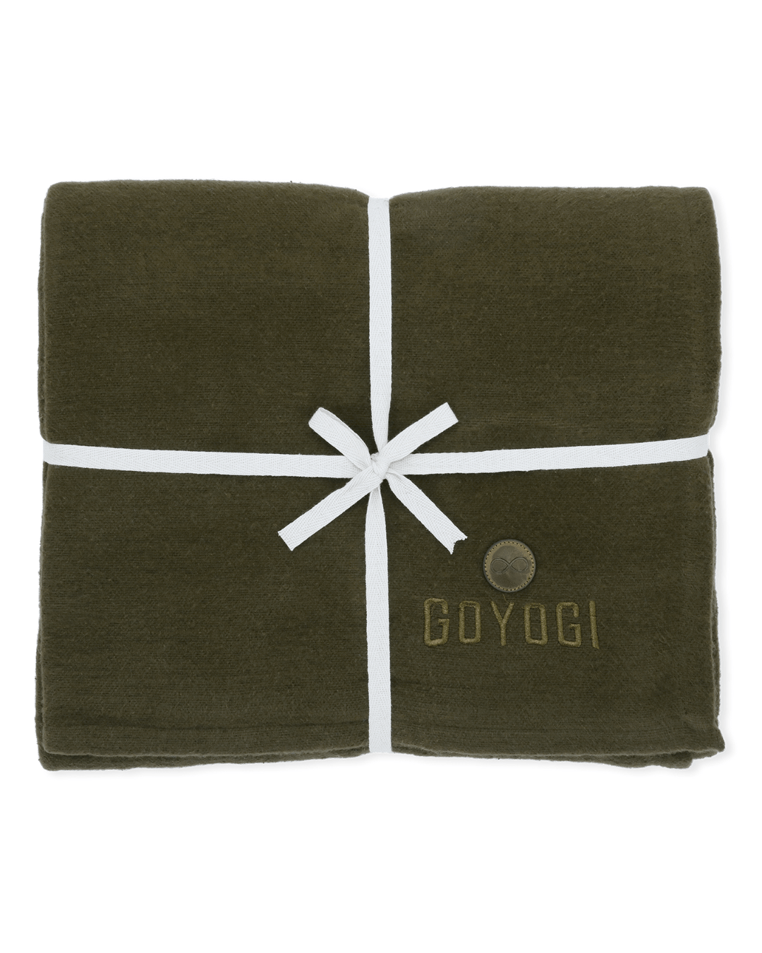 Calm Organic Cotton Yoga Blanket - Dark Olive