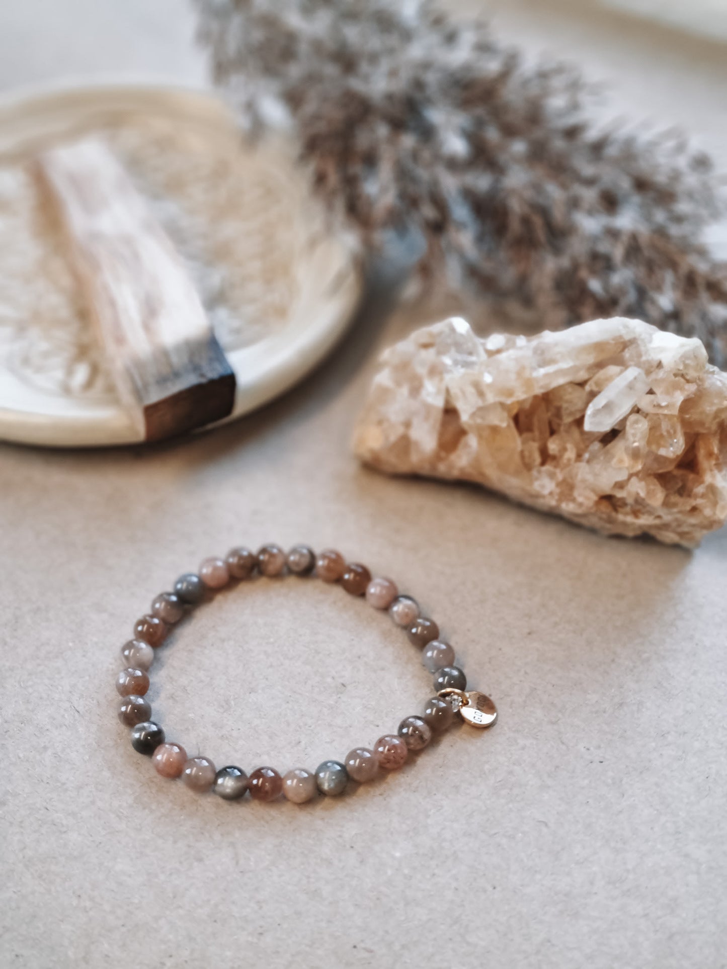 Mantra ENERGY Armband – Manifestation – Svart Månsten -