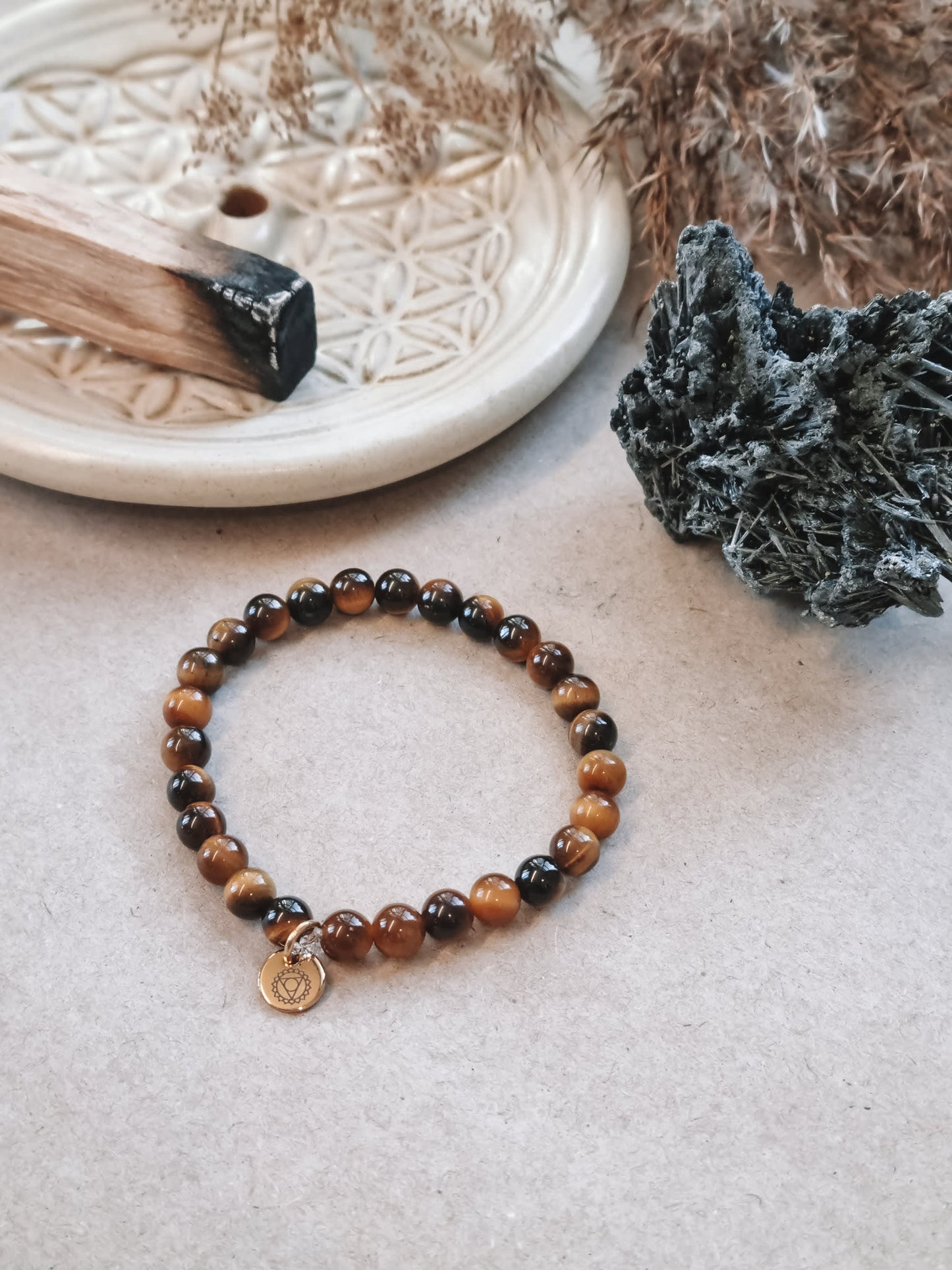 Mantra ENERGY Armband – Insikt – Tigeröga -