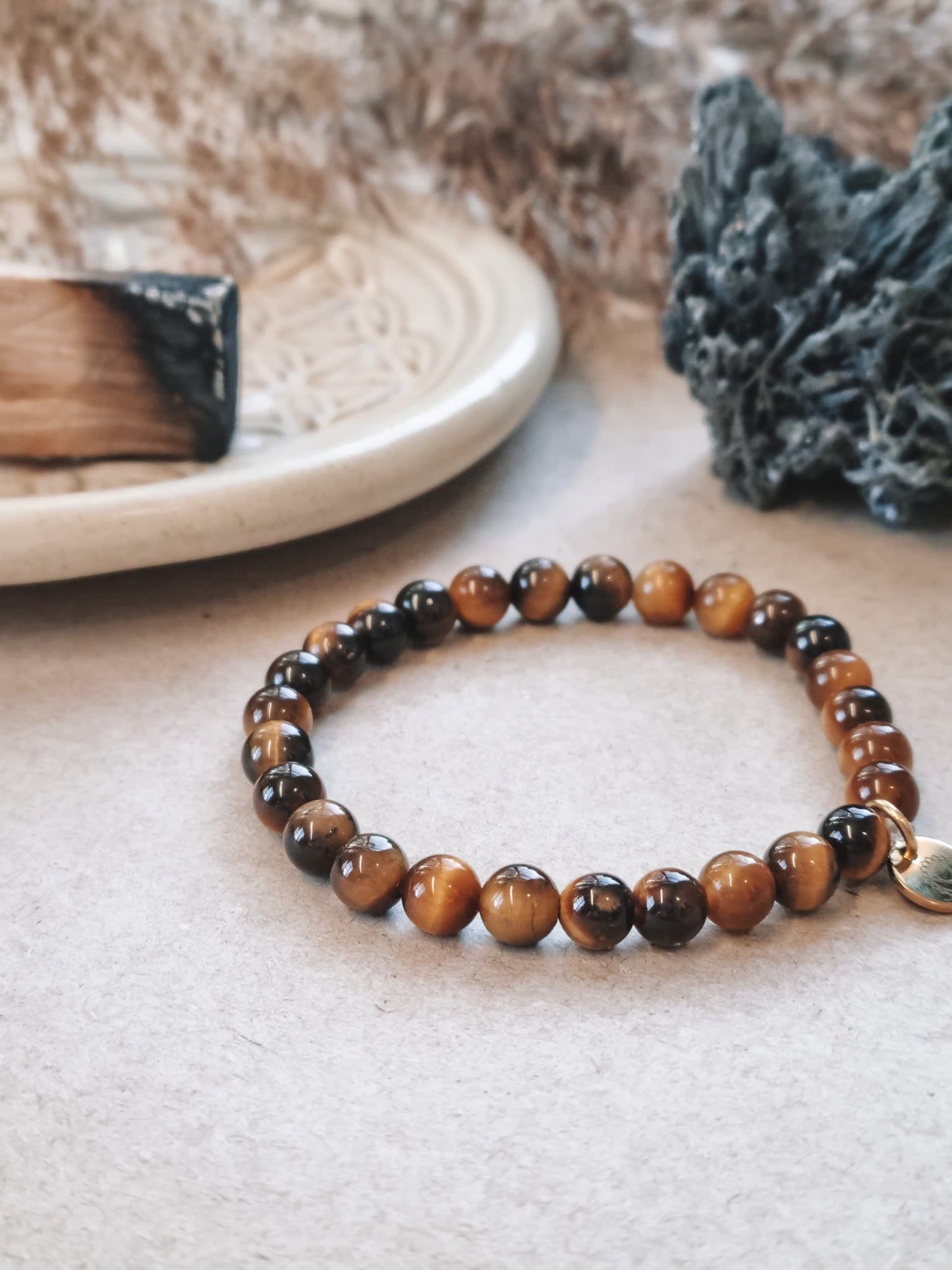 Mantra ENERGY Armband – Insikt – Tigeröga -