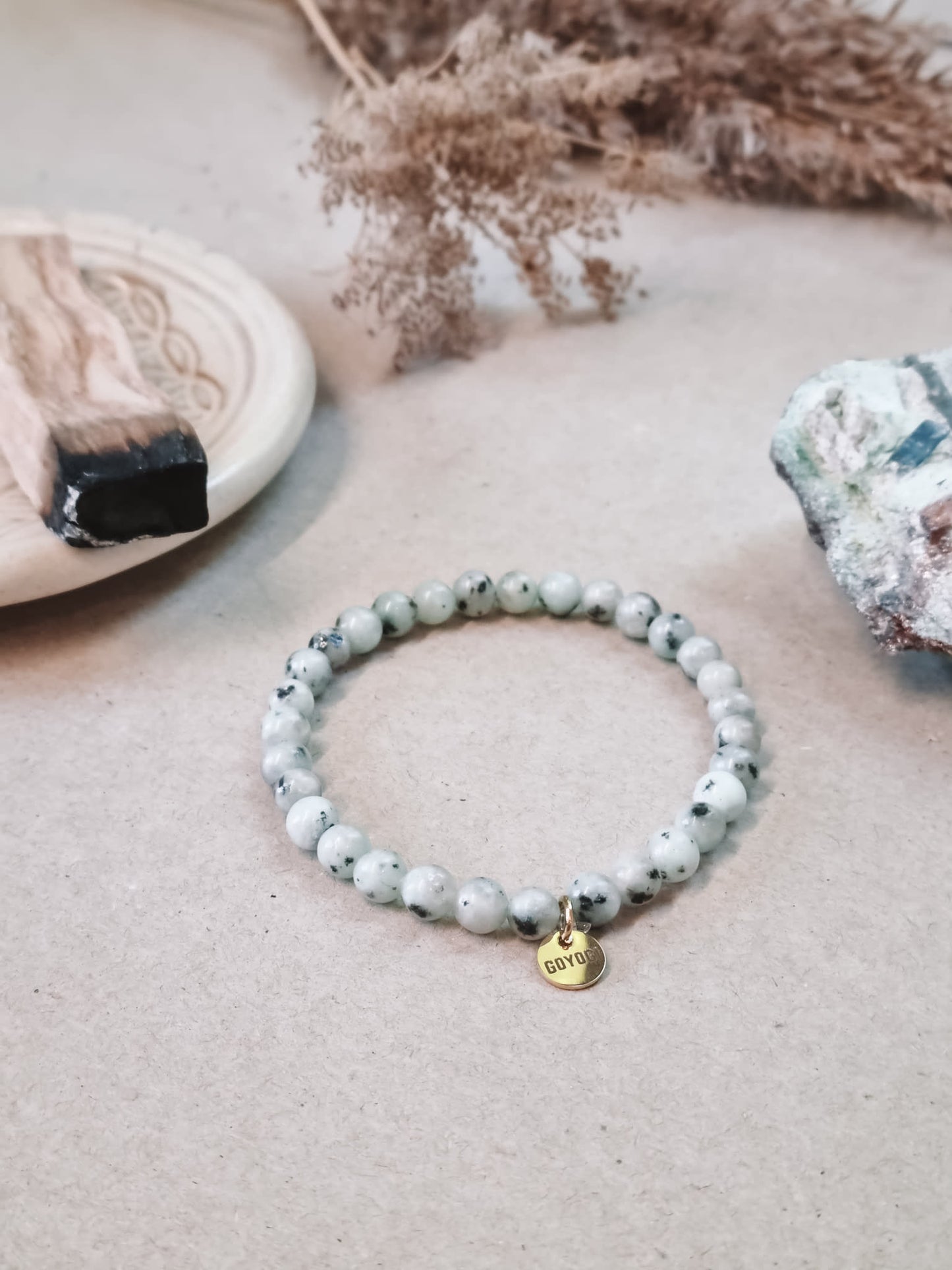 Mantra ENERGY Armband – Lätthet – Kiwi Jaspis -