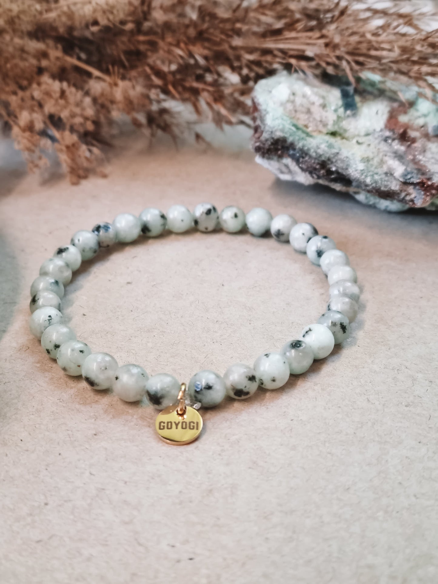 Mantra ENERGY Armband – Lätthet – Kiwi Jaspis -