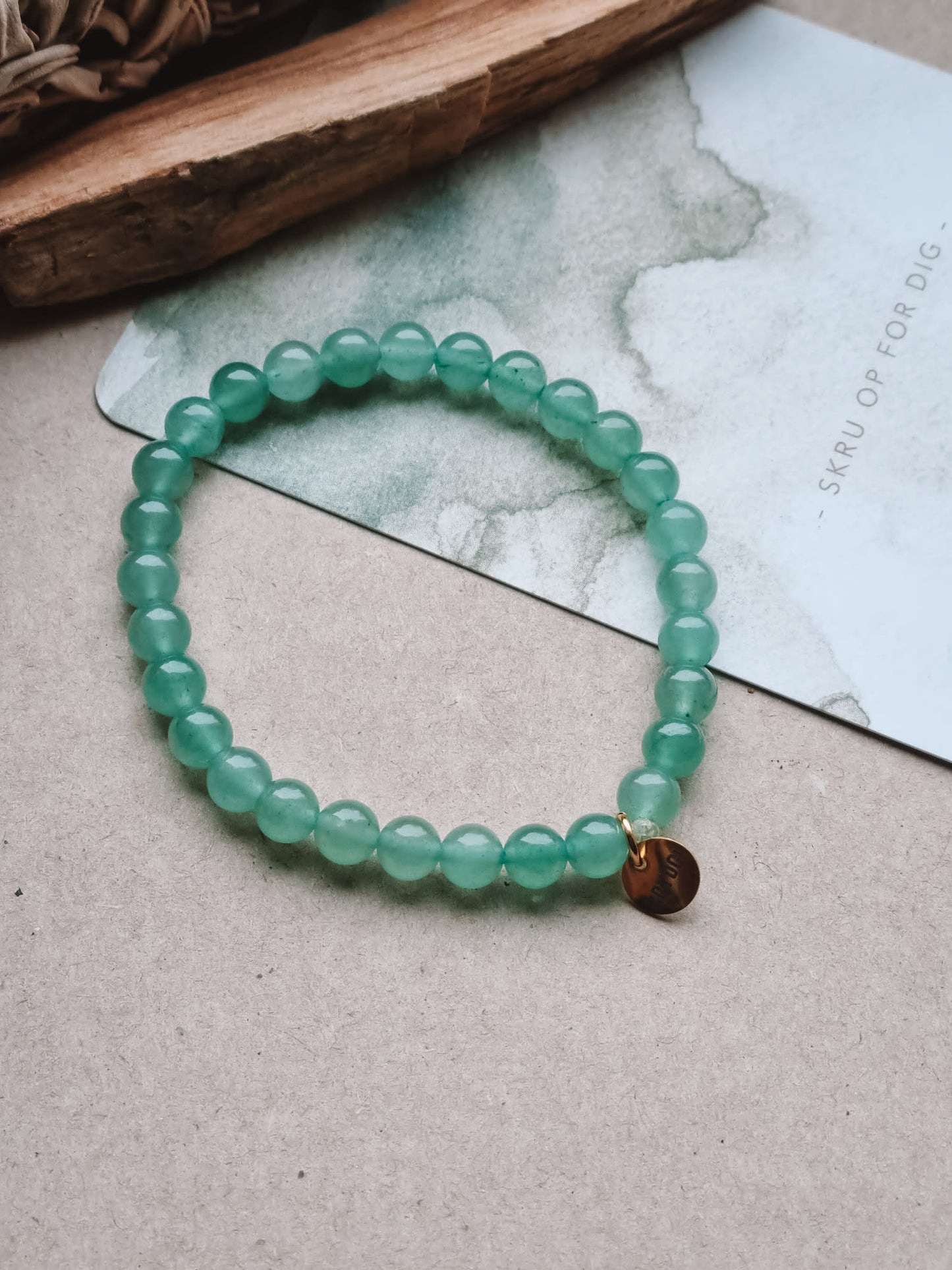 Mantra ENERGY Armband – Överflöd – Grön Aventurin -