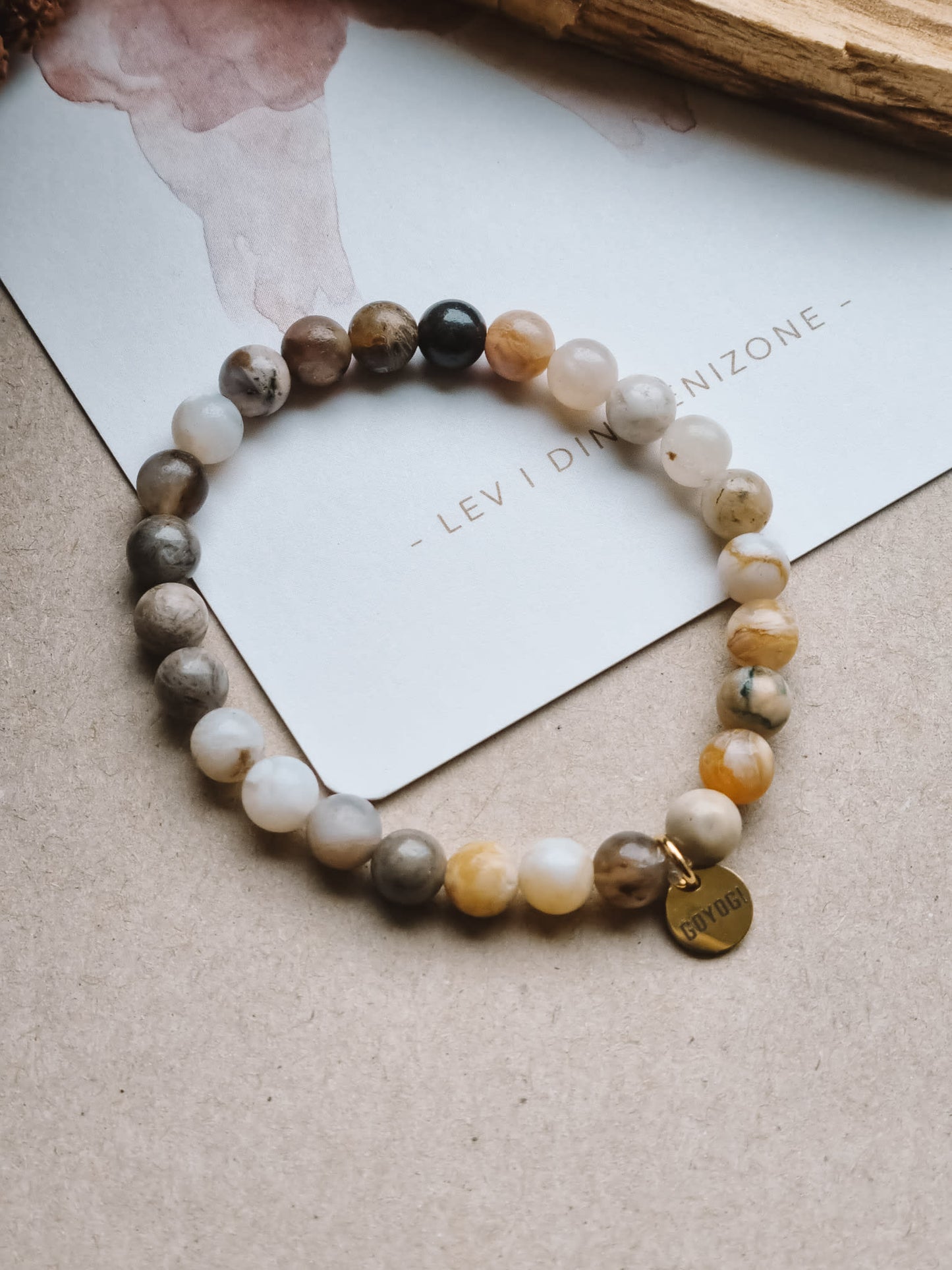 Mantra ENERGY Armband – Förändring – Bambusjaspis -