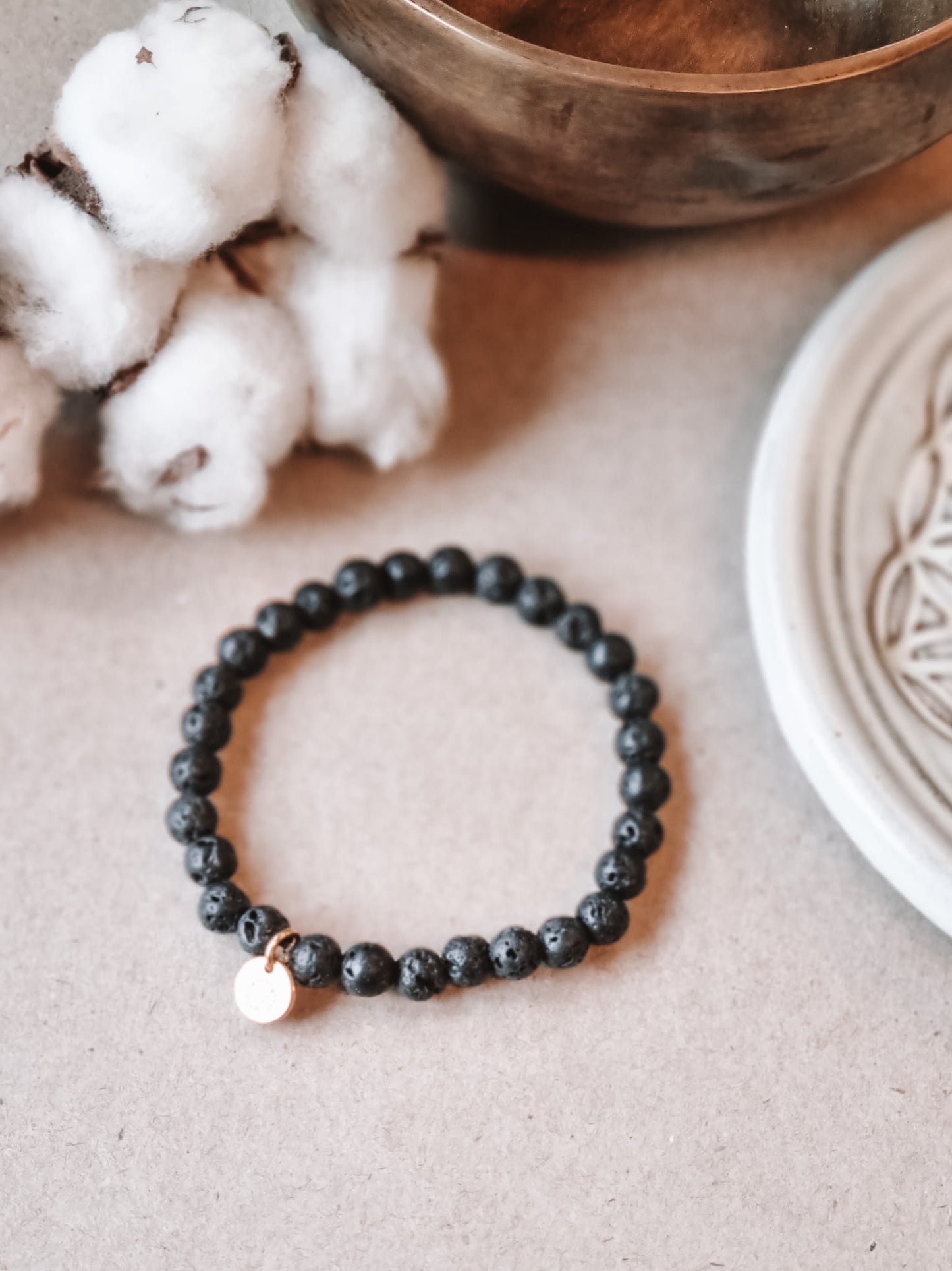Mantra ENERGY Armband – Stabilitet – Lava Stone -