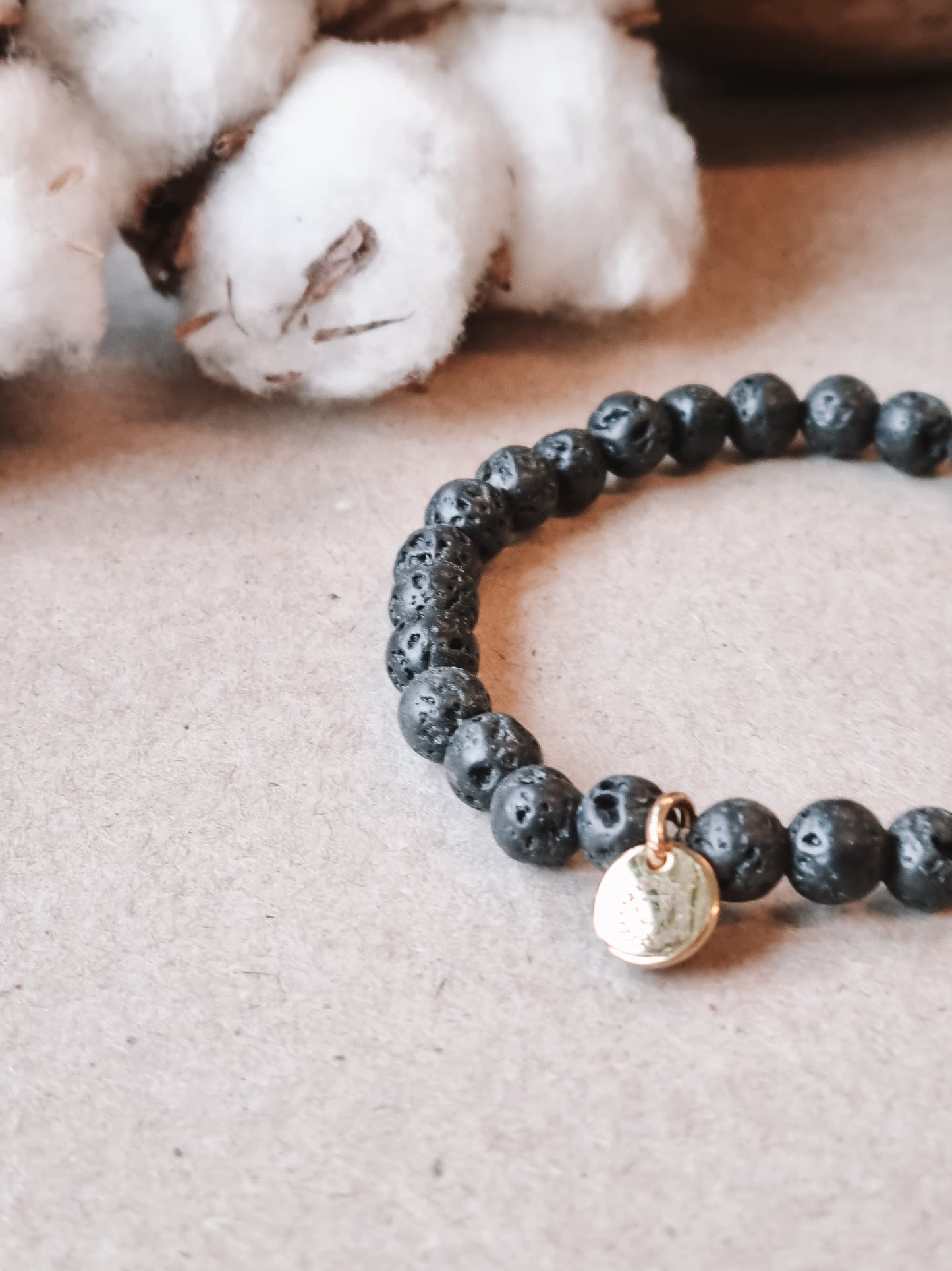Mantra ENERGY Armband – Stabilitet – Lava Stone -