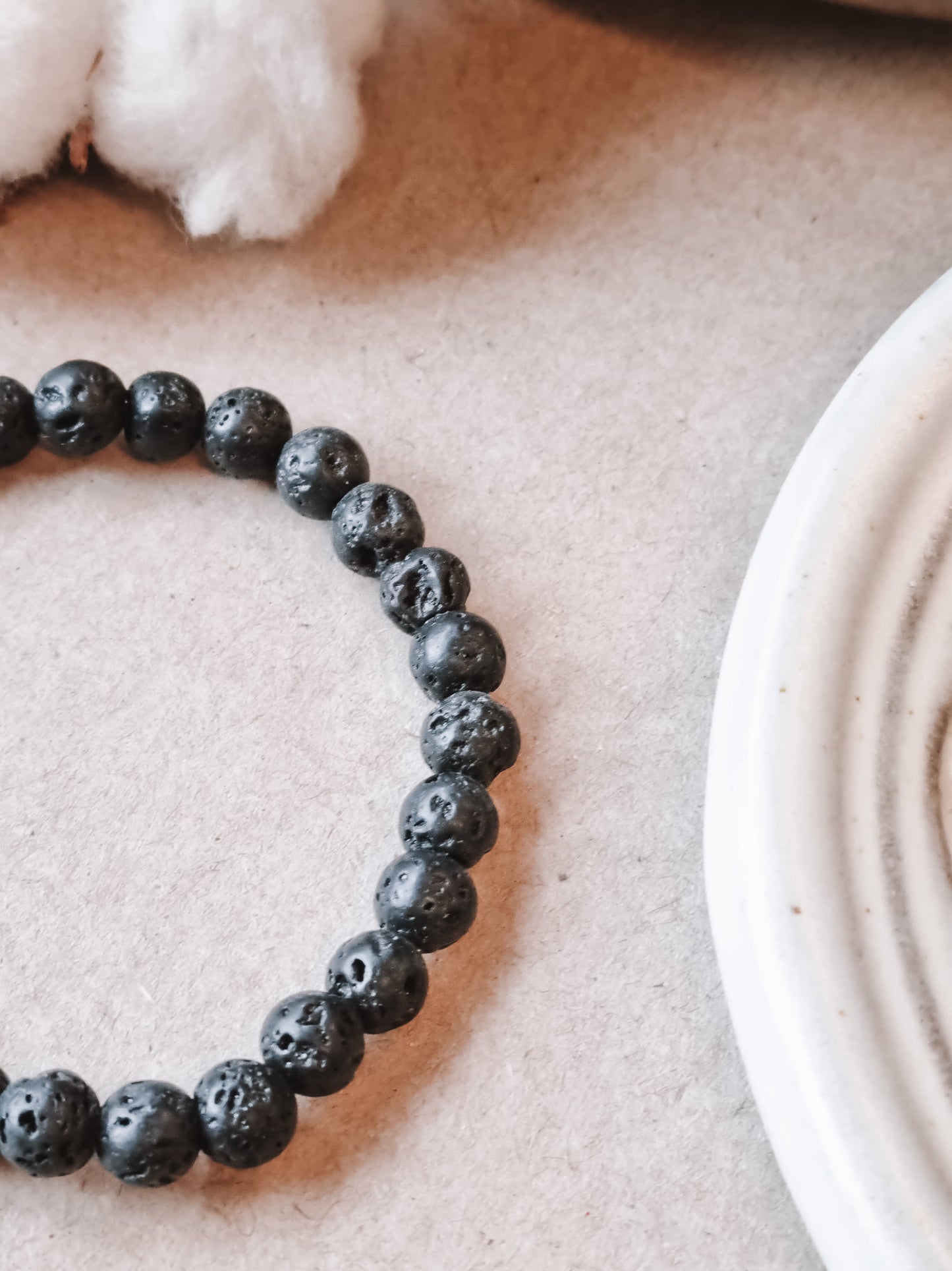 Mantra ENERGY Armband – Stabilitet – Lava Stone -
