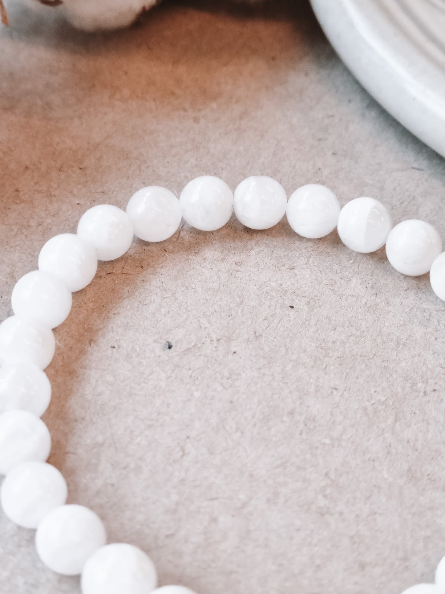Mantra ENERGY Armband – Förnyelse – Vit Månsten -