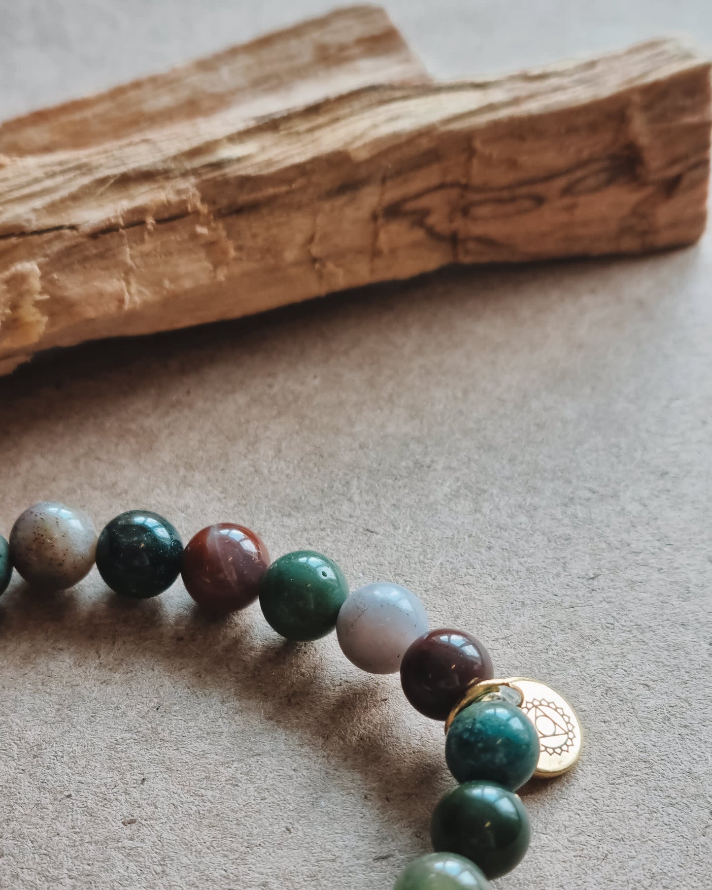 Mantra ENERGY-armband – Välstånd – Indisk agat -