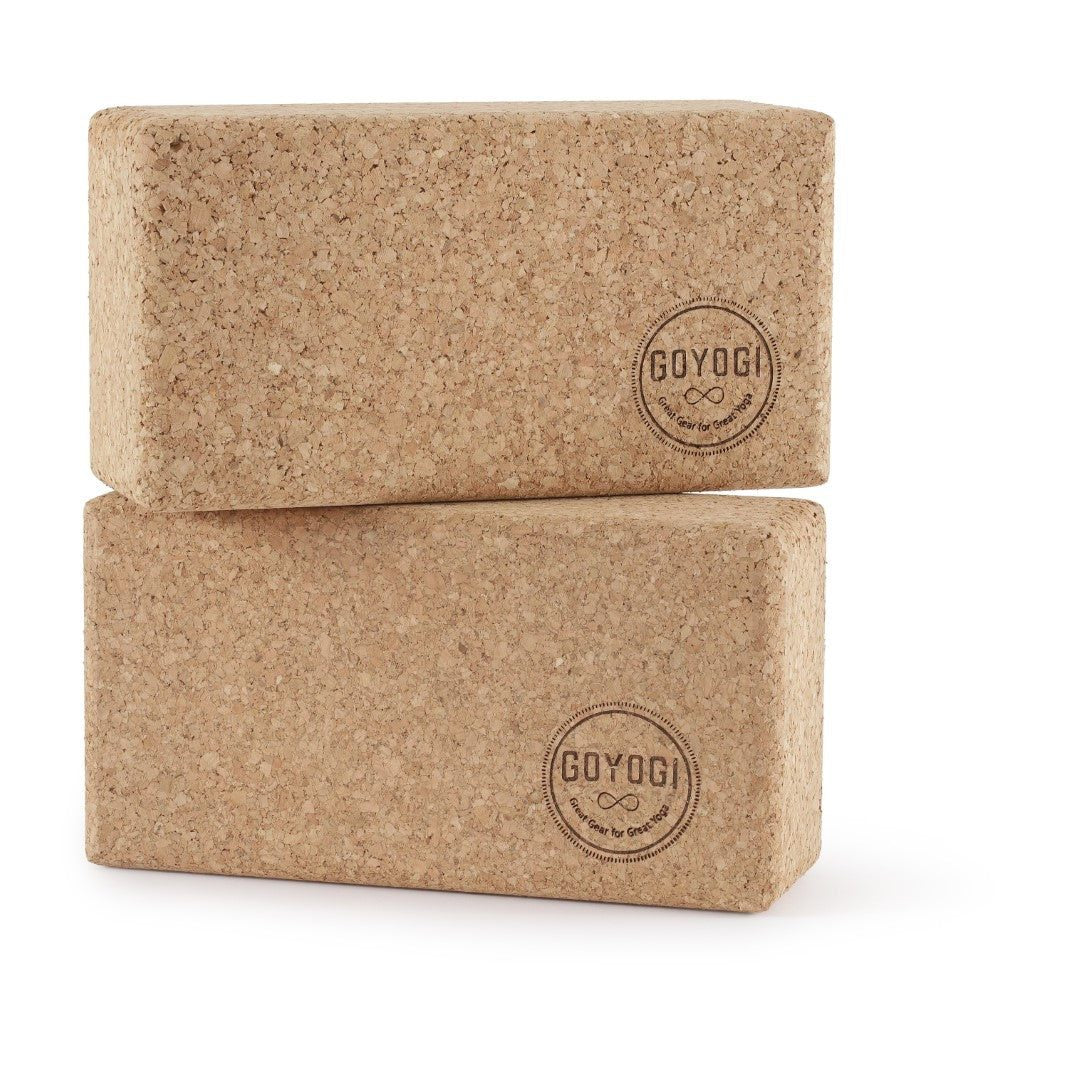 Sustain Cork Yoga Block - set med 2 -