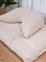 Mindful Linen Zafu Meditation Cushion - Natural - til yoga og meditation
