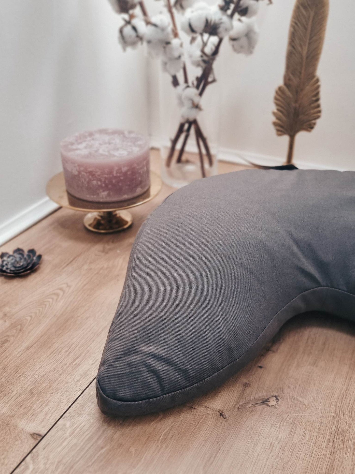 Calm Zafu Meditation Cushion - Dark Grey