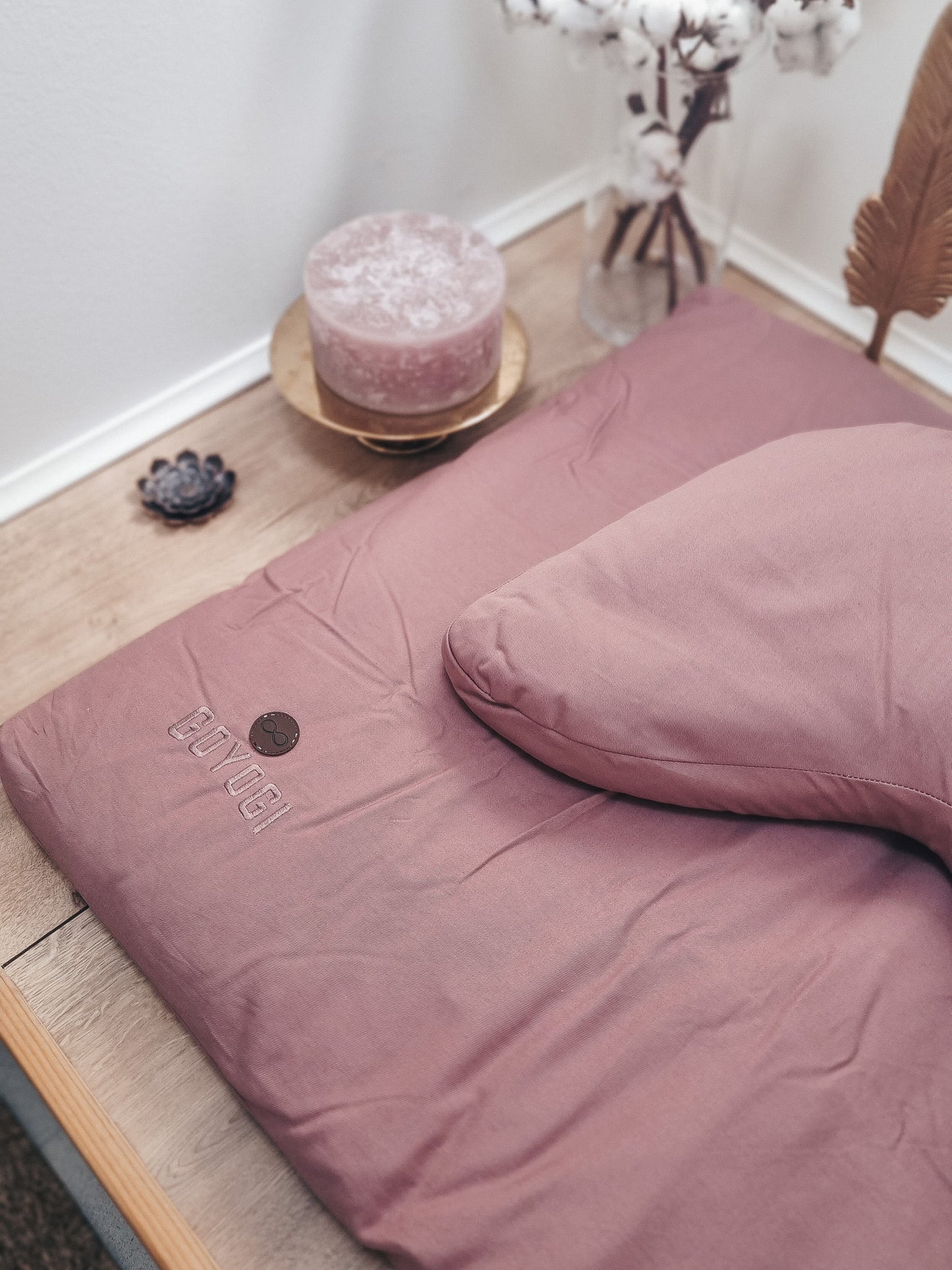 Calm Zafu Meditation Cushion - Rosa - för yoga och meditation