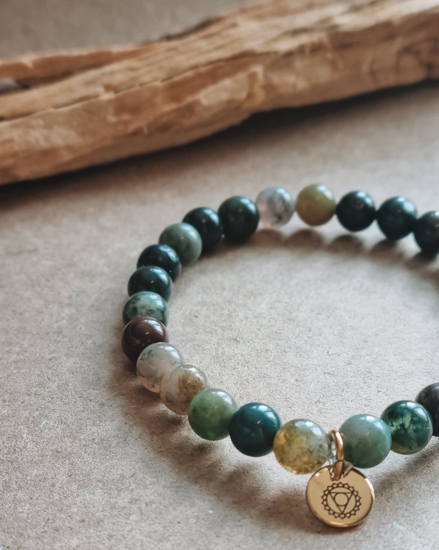Mantra ENERGY-armband – Välstånd – Indisk agat -