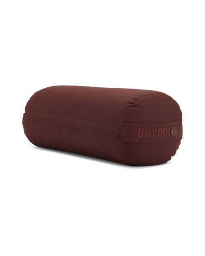 Calm Organic cotton Yoga Bolster - Dark Brown