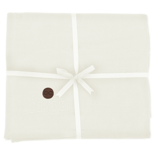 Calm Organic Cotton Yoga Blanket - Natural