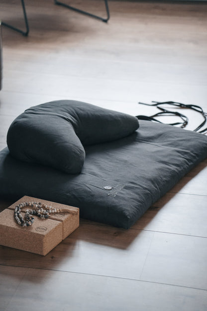 Calm Zafu Meditation Cushion - Dark Grey