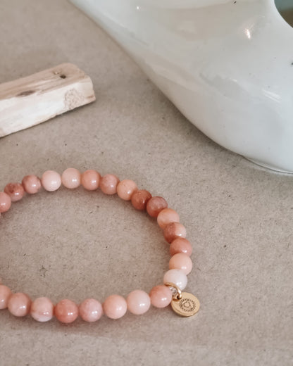 Mantra ENERGY armband – Frihet – Rosa aventurin -