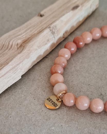 Mantra ENERGY armband – Frihet – Rosa aventurin -