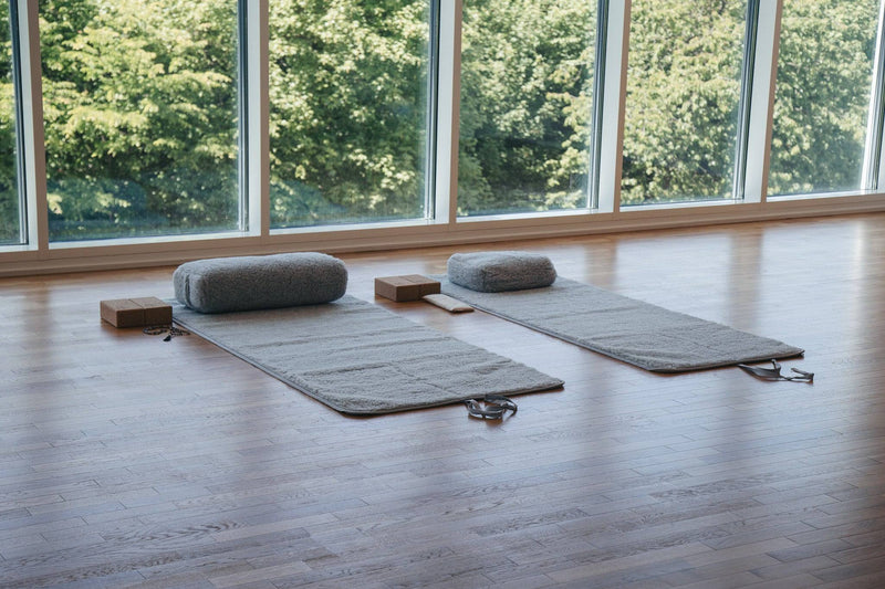 Release Wool Yoga Mat 90 x 200 cm - Light Grey