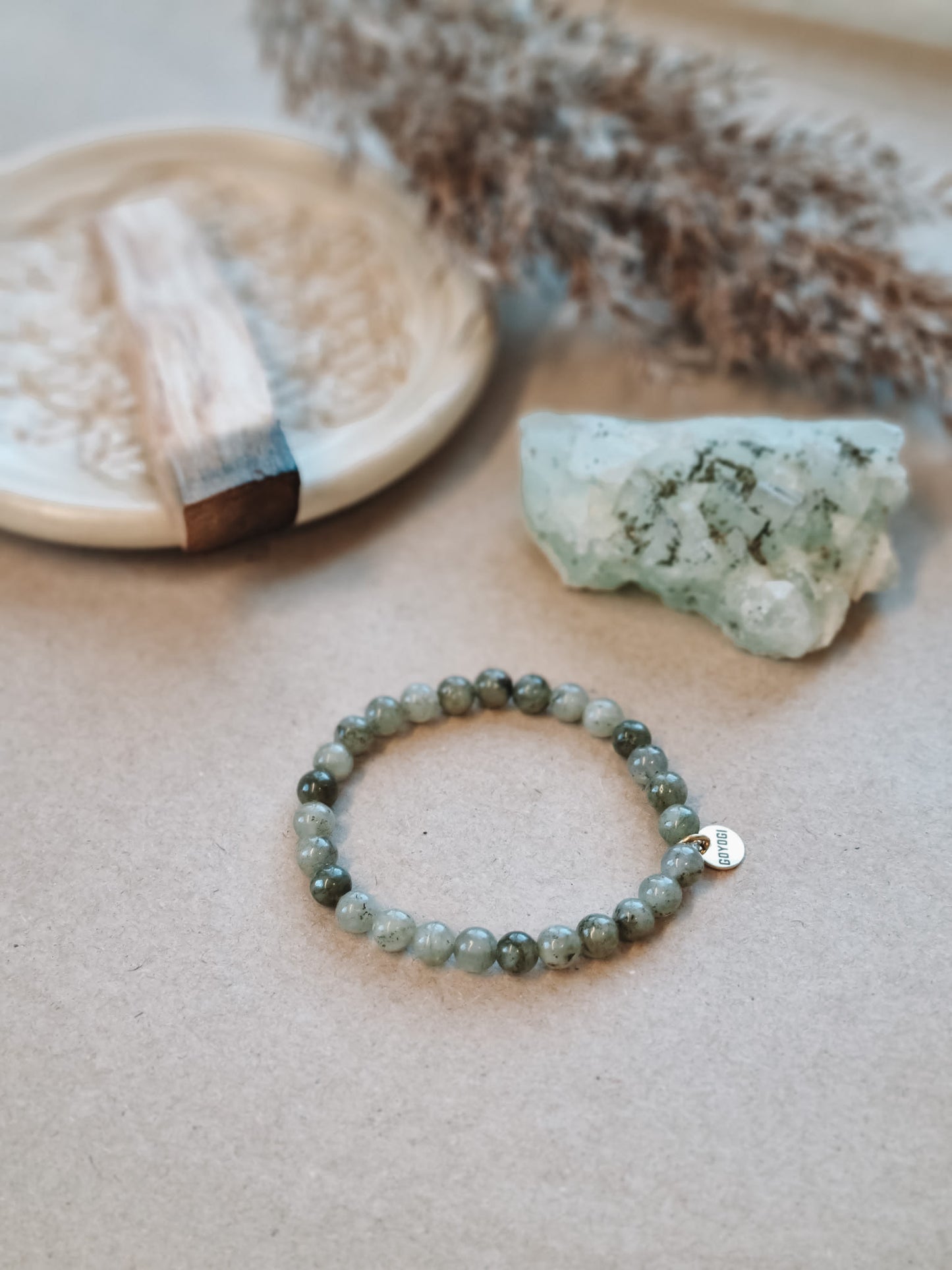 Mantra ENERGY Armband – Perspektiv – Grön Labradorit -