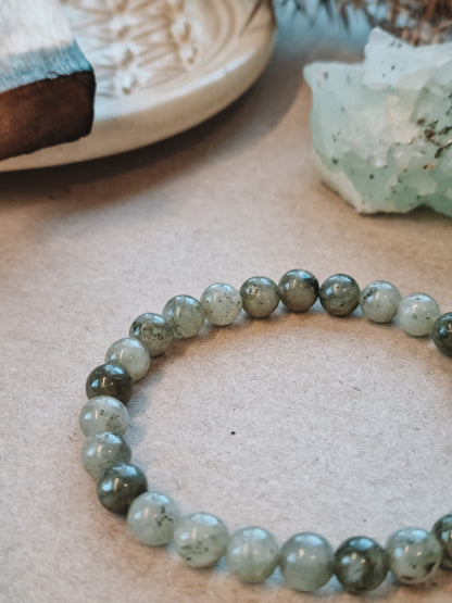 Mantra ENERGY Armband – Perspektiv – Grön Labradorit -