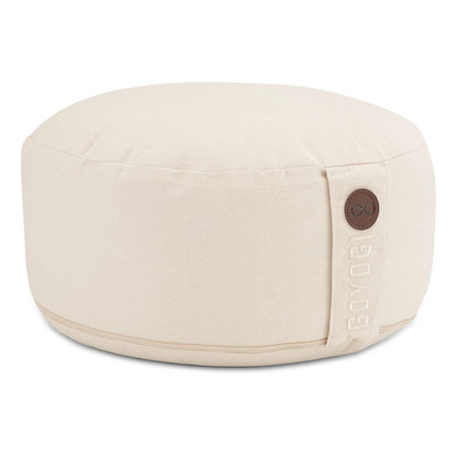 Calm Organic Cotton Round Meditation Cushion - Natural