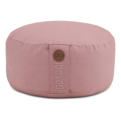 Calm Organic Cotton Round Meditation Cushion - Rose