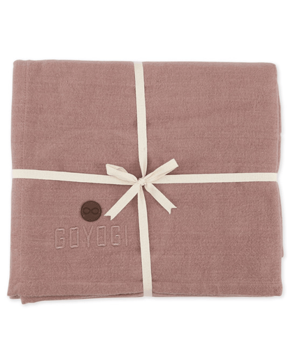 Calm Organic Cotton Yoga Blanket - Rose