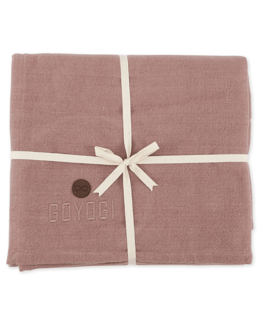 Calm Organic Cotton Yoga Blanket - Rose