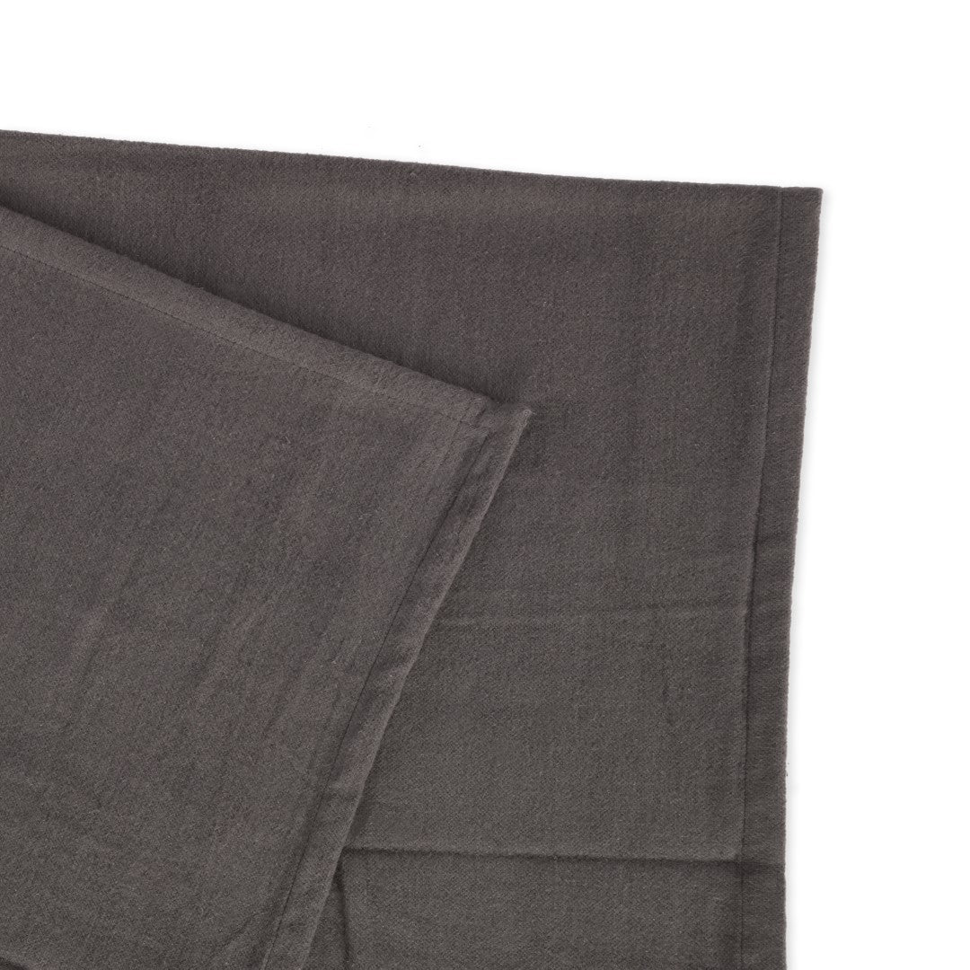 Calm Organic Cotton Yoga Blanket - Dark Grey