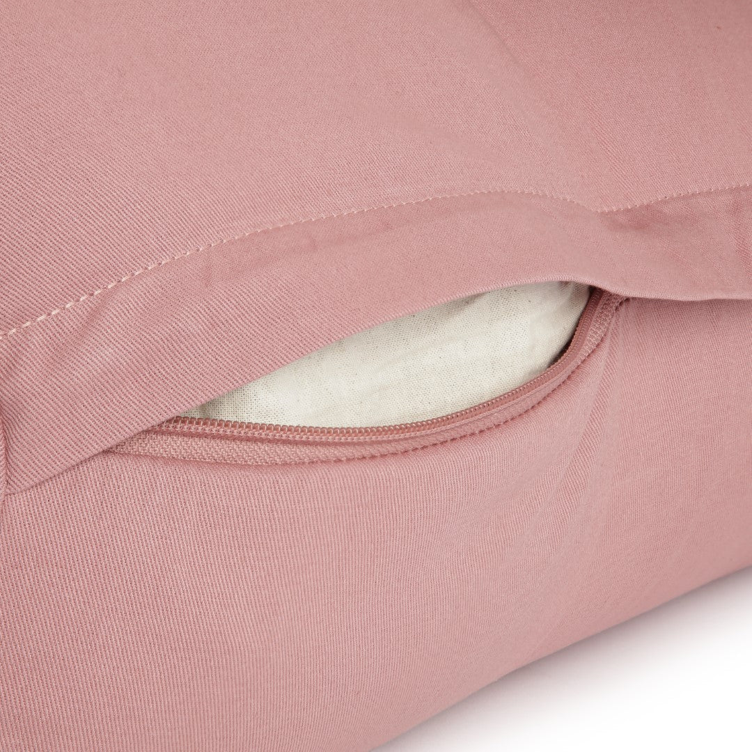 Calm Organic cotton Yoga Bolster - Rose