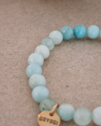 Mantra ENERGY-armband - Kommunikation - Amazonit -