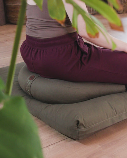 Calm Zafu Meditation Cushion - Dark Grey