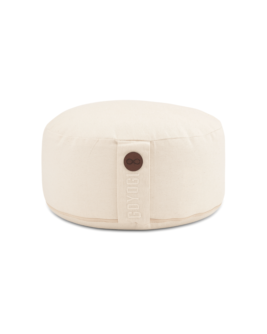 Calm Organic Cotton Round Meditation Cushion - Natural